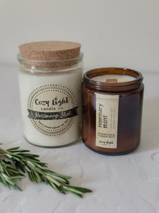 ROSEMARY MINT Wood Wick Candle