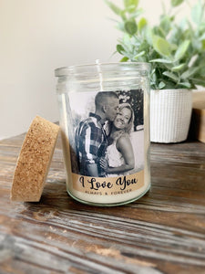 Personalized Photo Soy Candle
