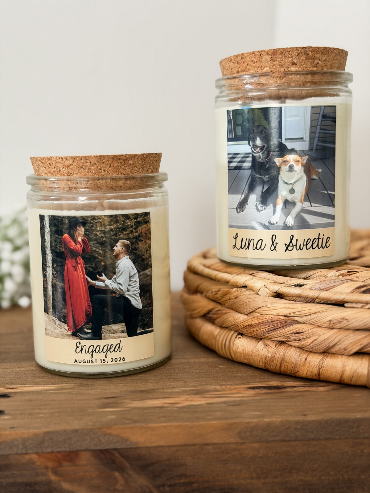 Personalized Photo Soy Candle