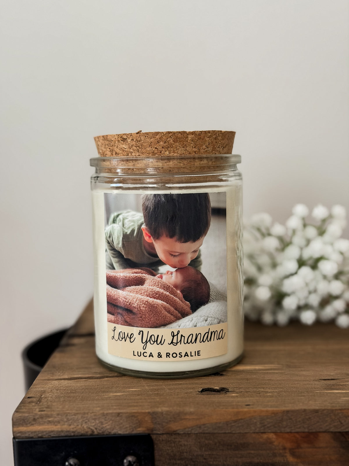 Personalized Photo Soy Candle