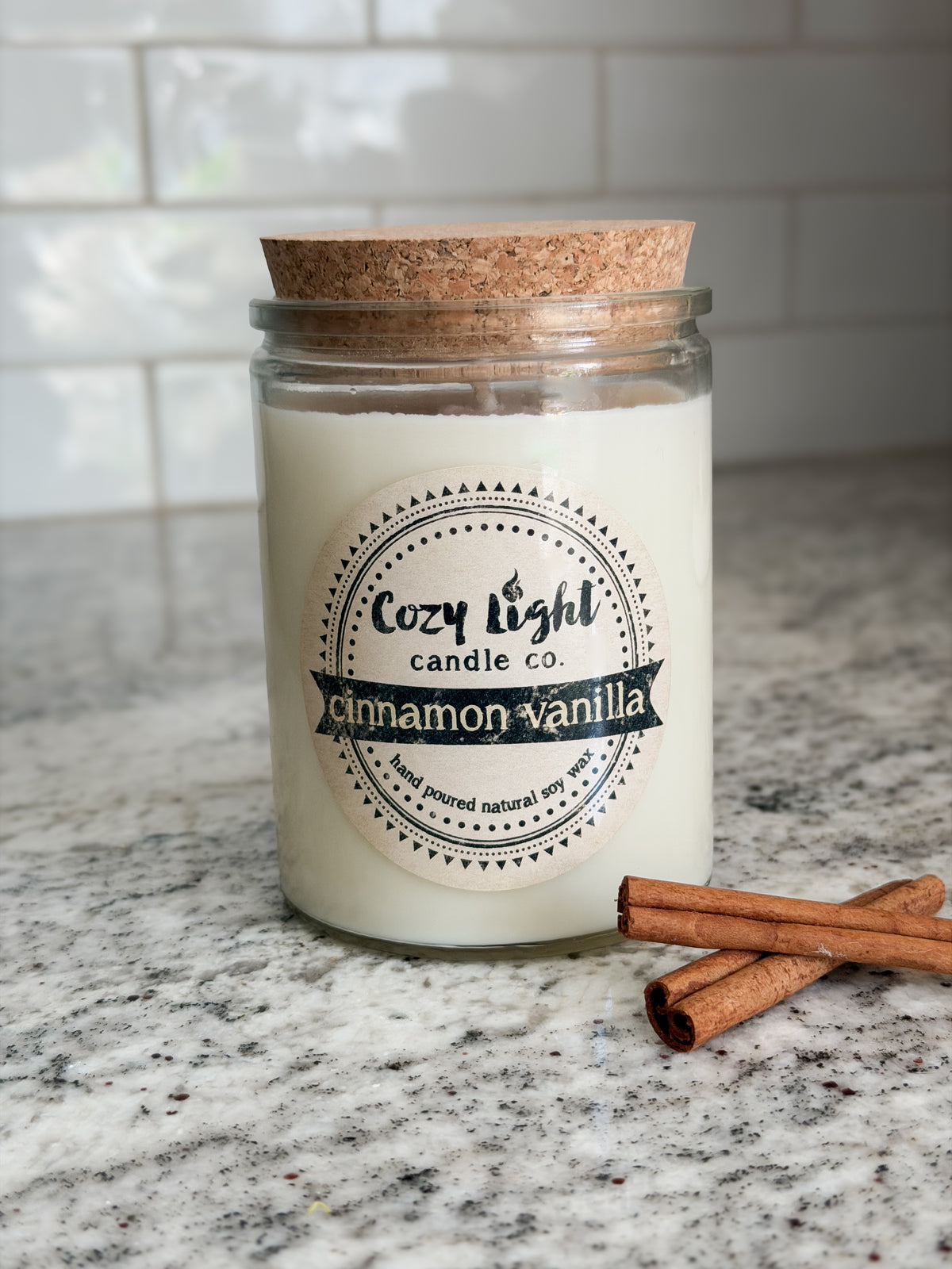 CINNAMON VANILLA Soy Candle