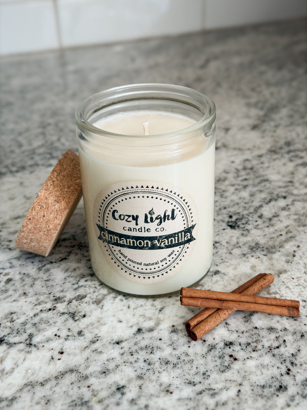 CINNAMON VANILLA Soy Candle