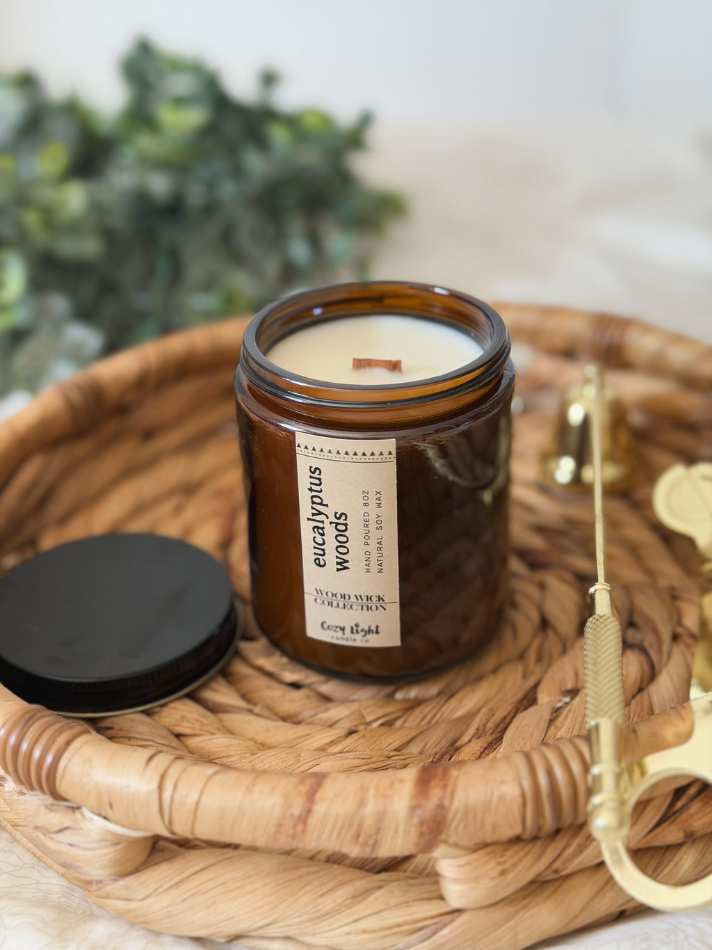 EUCALYPTUS WOODS Wood Wick Candle