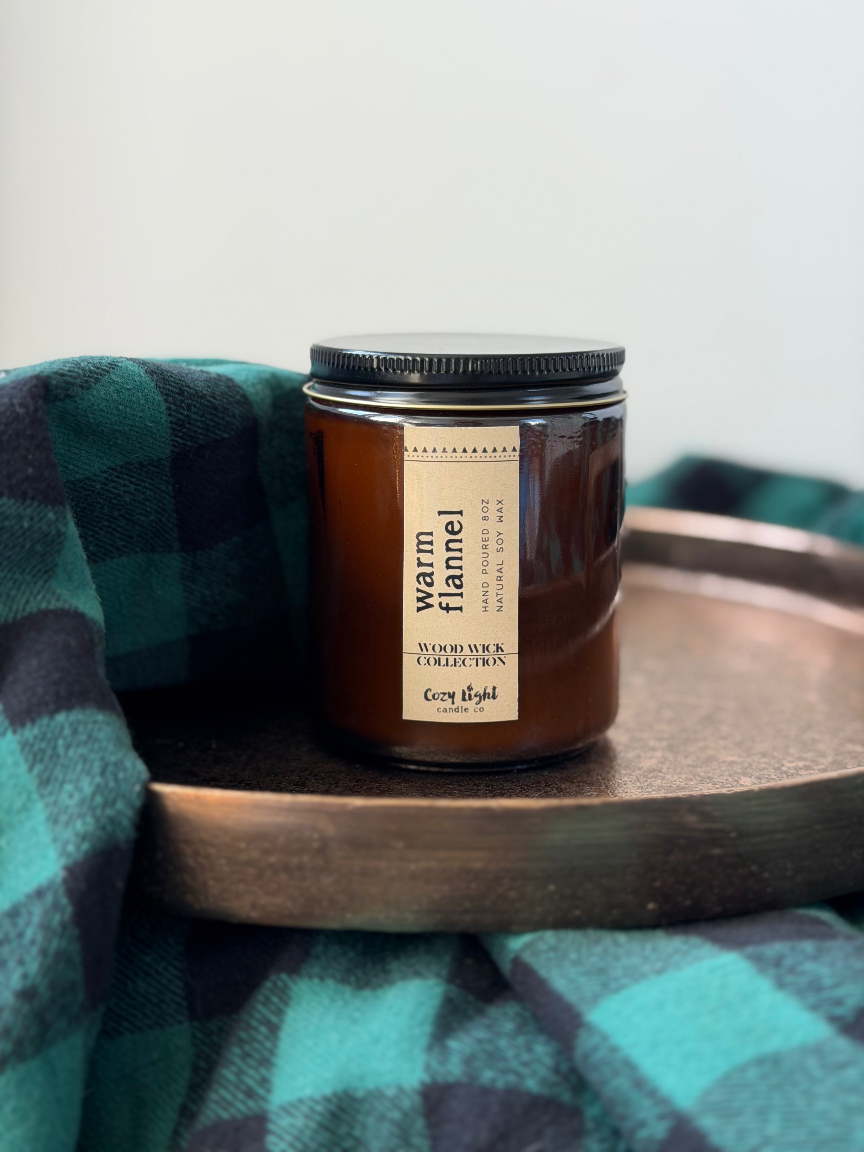 WARM FLANNEL Wood Wick Candle