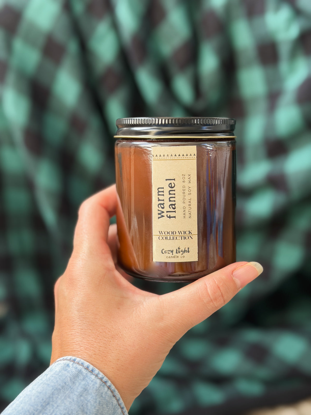 WARM FLANNEL Wood Wick Candle