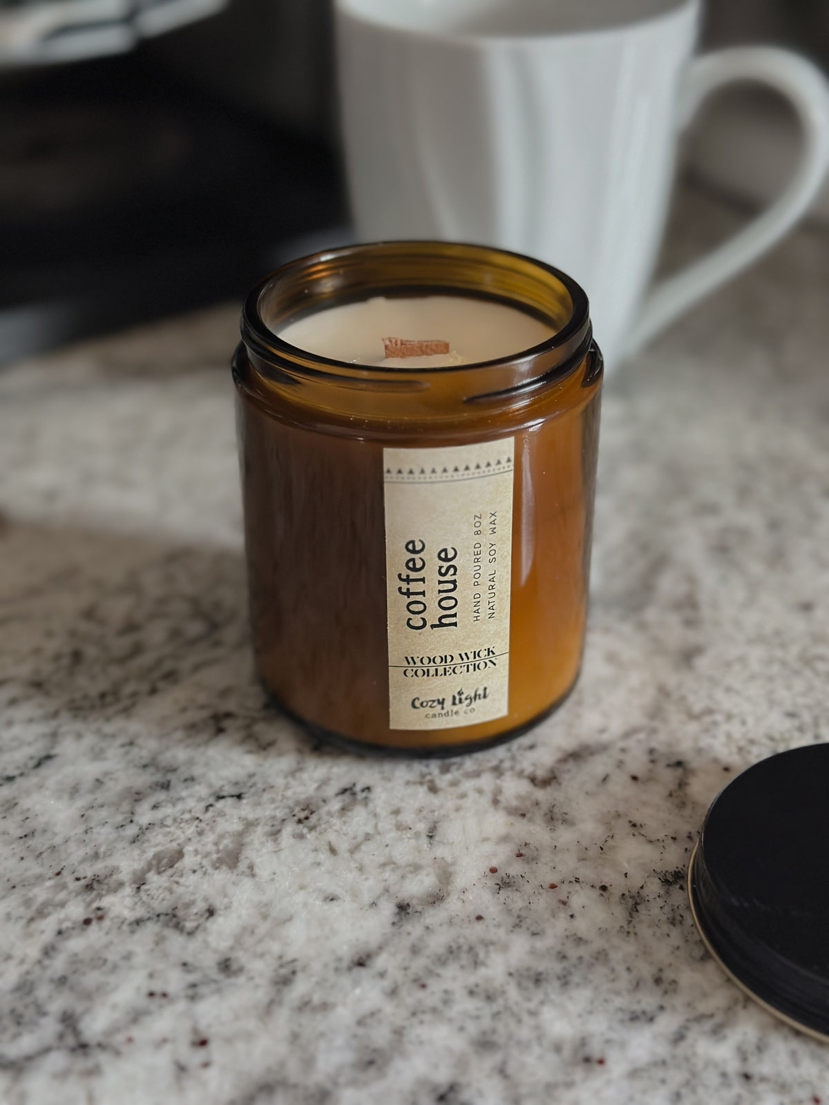 COFFEE HOUSE Wood Wick Candle