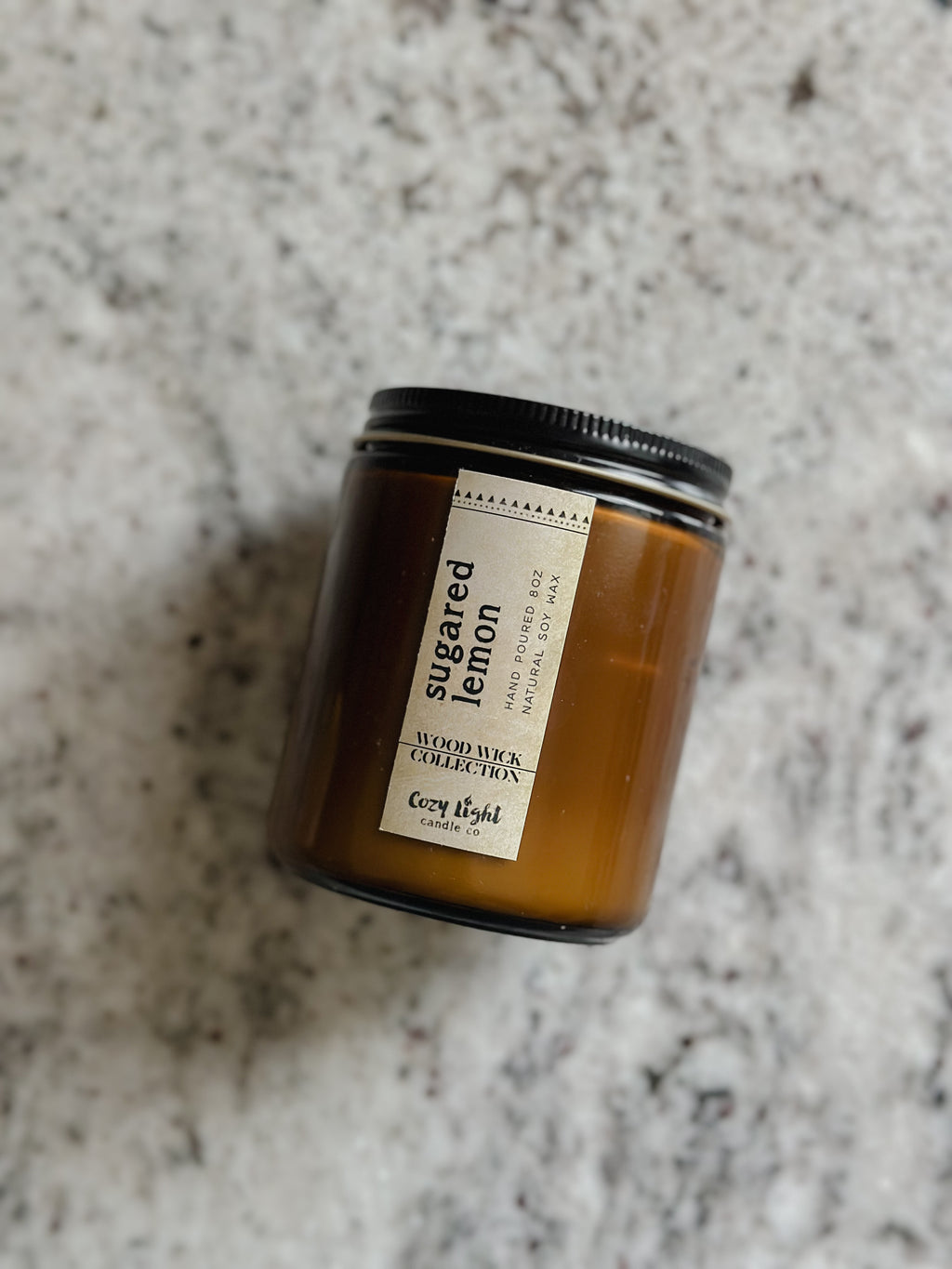 SUGARED LEMON Wood Wick Candle