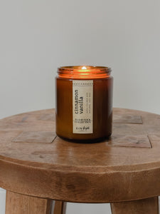 CINNAMON VANILLA Wood Wick Candle