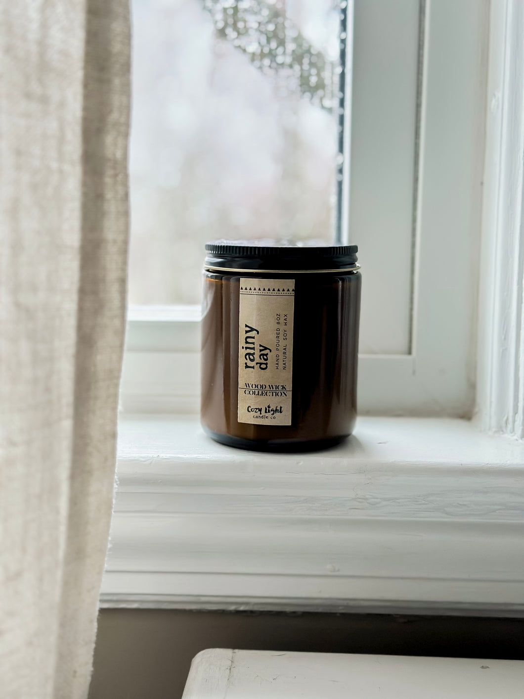 RAINY DAY Wood Wick Candle