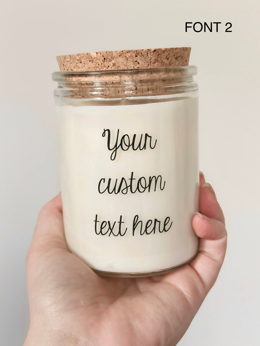 Your Custom Text Soy Candle