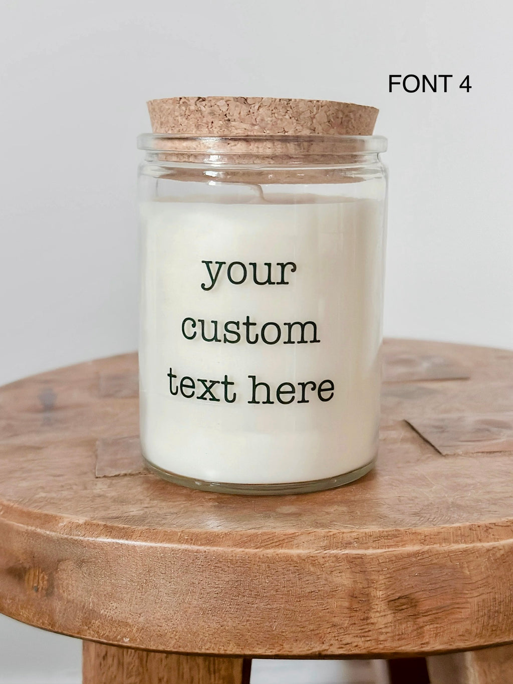 Your Custom Text Soy Candle