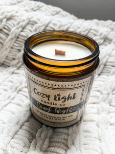 COZY NIGHTS Wood Wick Candle