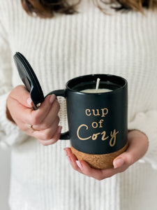 Candle Mug Collection | Cup of Cozy | Custom Mug Soy Candle