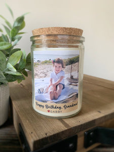 Personalized Photo Soy Candle