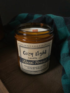 WARM FLANNEL Wood Wick Candle