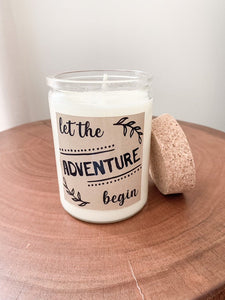 Let The Adventure Begin Soy Candle